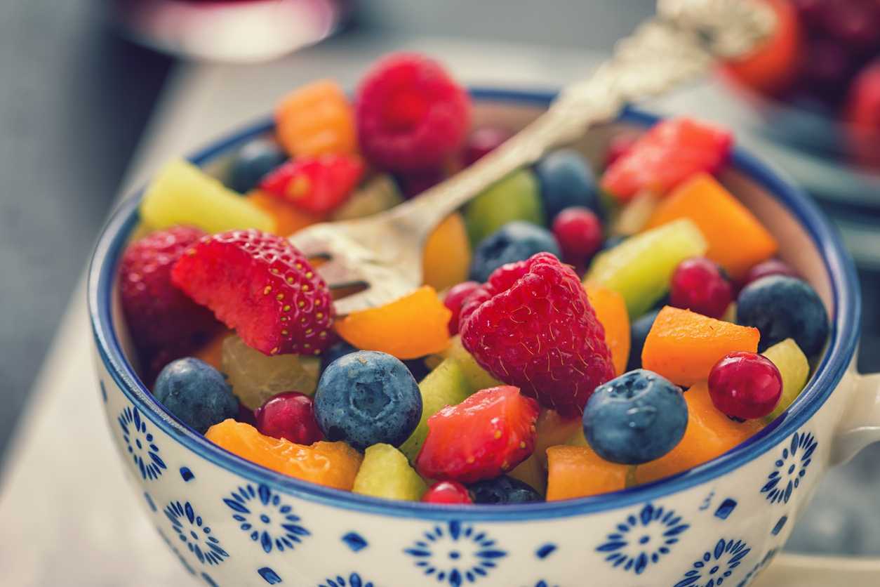 Bowl of fruit salad