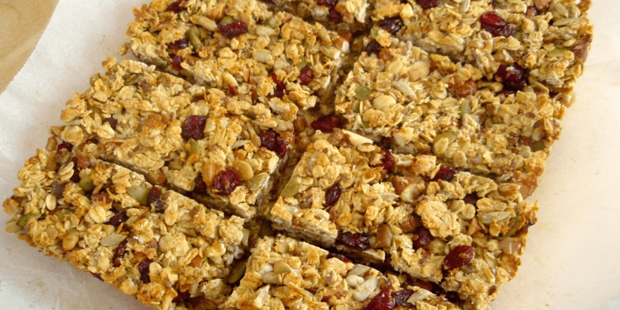 Dried cranberry & mixed nut muesli bars